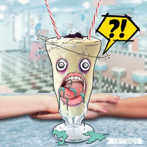 Will a milkshake now freeze your brain later? (Art by  São Paulo ( Brazil )-based designer and illustrator Gusta Vicentini)